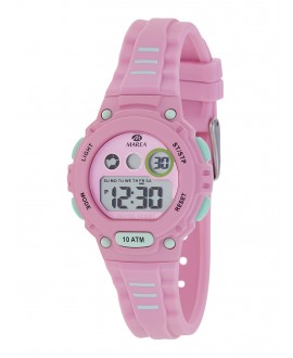 Reloj Marea digital rosa/menta