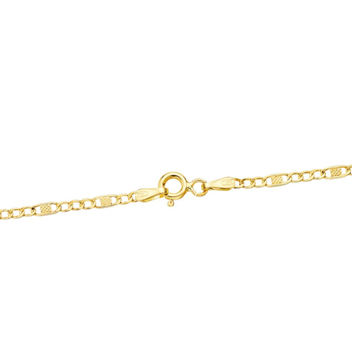 18k Cadena Oro Amarillo Combinada Hueca 3x1. Largo 45 Cm Ancho 2 Mm | Joyería Gimeno | Tu joyería de confianza en Valencia