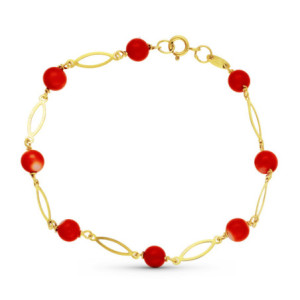 18k Pulsera Oro Amarillo...