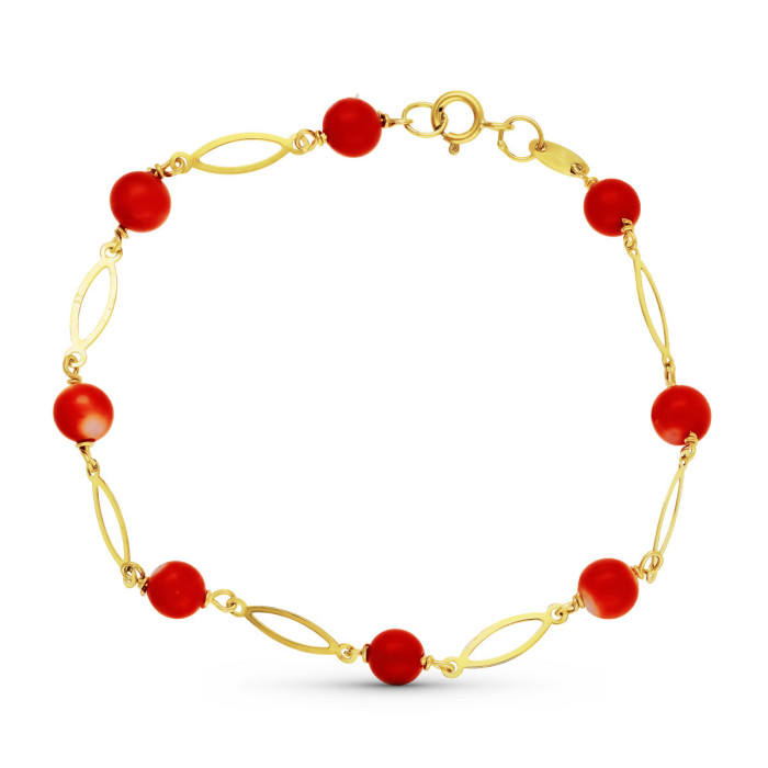 18k Pulsera Oro Amarillo Coral Fino Japones 5 Mm | Joyería Gimeno | Tu joyería de confianza en Valencia