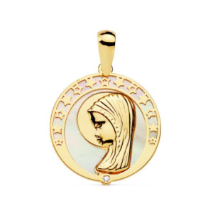 18k Medalla Virgen NiÑa...