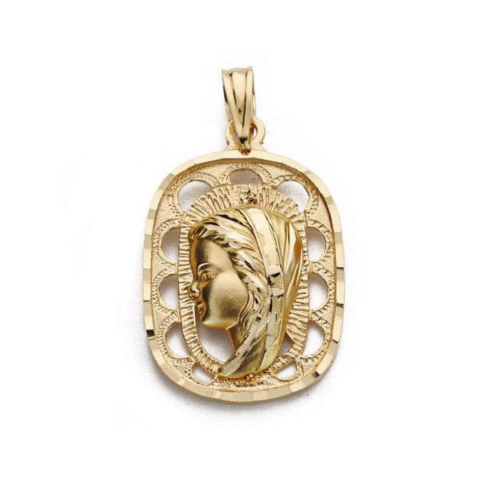 18k Medalla Virgen NiÑa 23x15 Mm | Joyería Gimeno | Tu joyería de confianza en Valencia