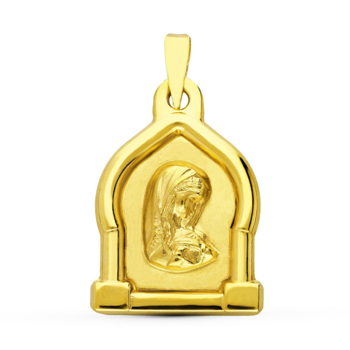 18k Medalla Oro Amarillo Virgen NiÑa 24x17 Mm | Joyería Gimeno | Tu joyería de confianza en Valencia