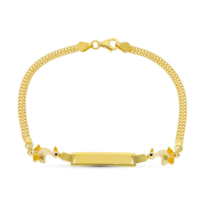 18k Esclava Oro Amarillo Patitos 16 Cm | Joyería Gimeno | Tu joyería de confianza en Valencia